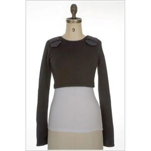 Chulo Pony Cropped Crew Neck Sweater